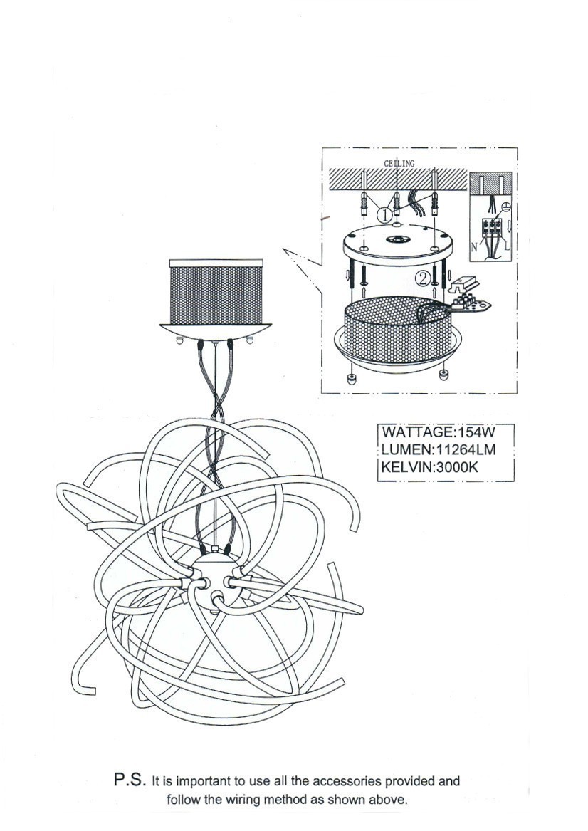 Lightstar (1203/16LED) Люстра CICLONE LED 154W 11300LM 3000K (в комплекте) Lightstar (1203/16LED) Люстра CICLONE LED 154W 11300LM 3000K (в комплекте)